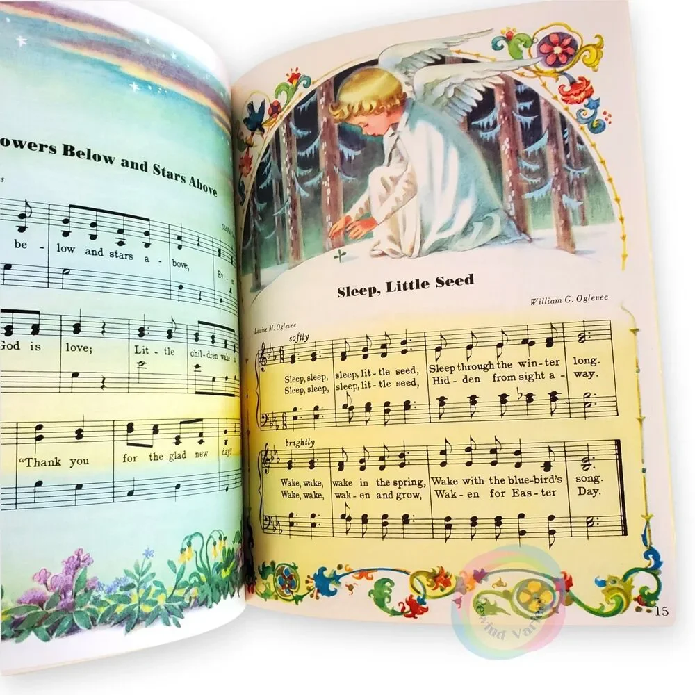 Vintage 1974 A Little Golden Book of Hymns Corinne Malvern